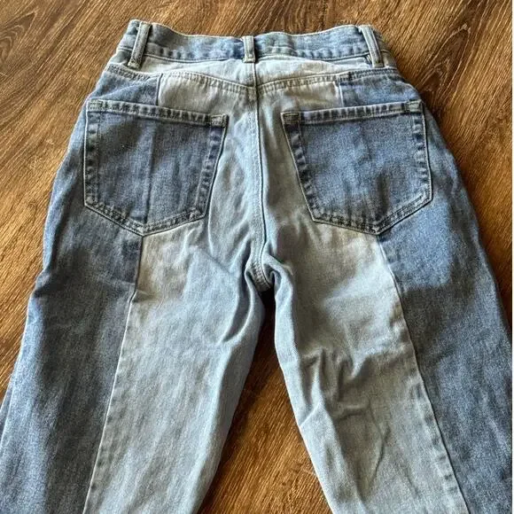 PacSun High Rise Straight Two Toned Jeans Size 23L - Picture 7 of 7